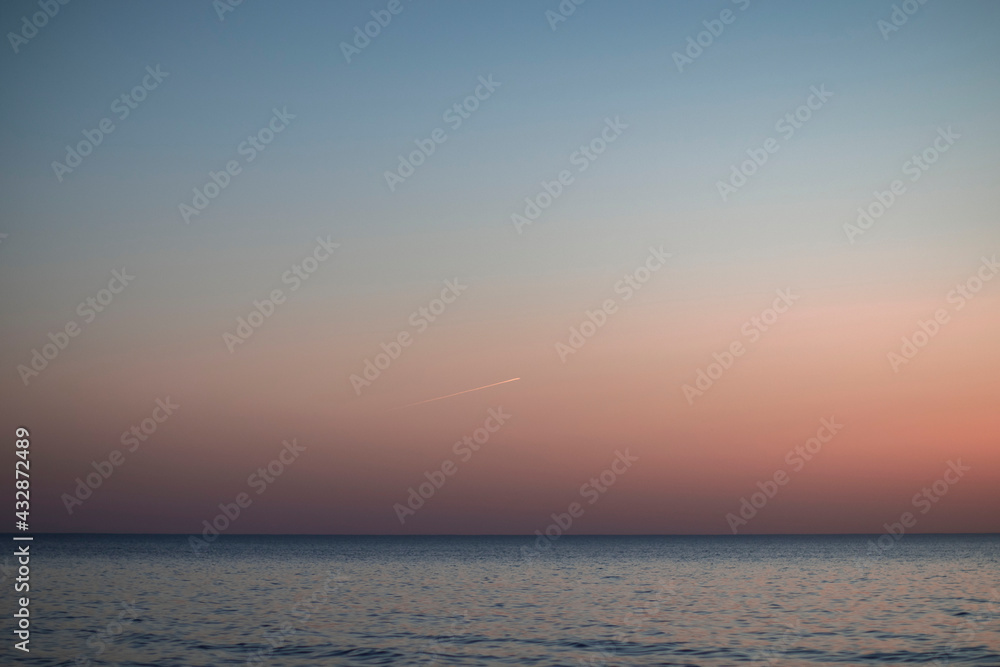 Obraz premium sunset photography, evening by the sea