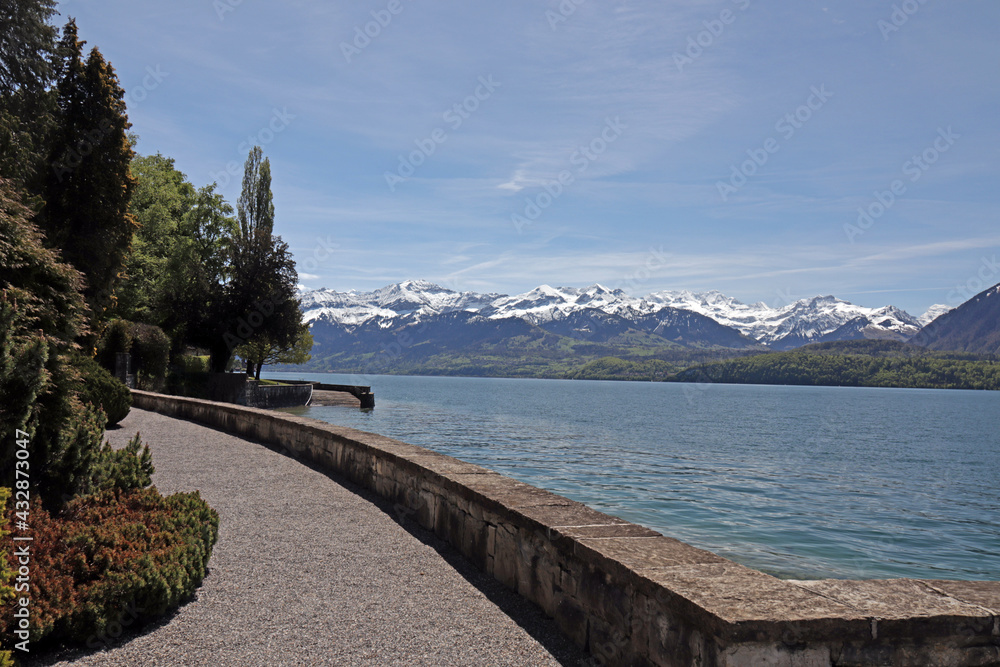 Oberhofen, Thunersee, Schweiz