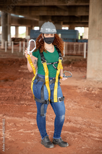 Woman in construction