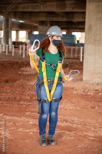 Woman in construction