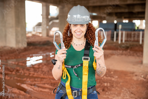 Woman in construction