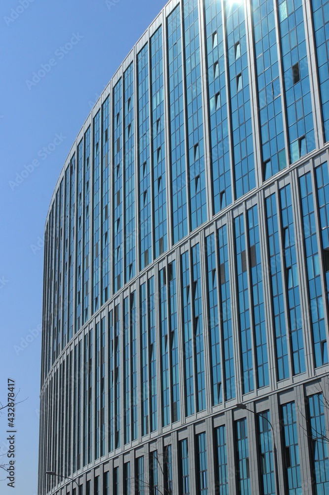 A beautiful semicircular building. Russia. A beautiful semicircular building. Russia.