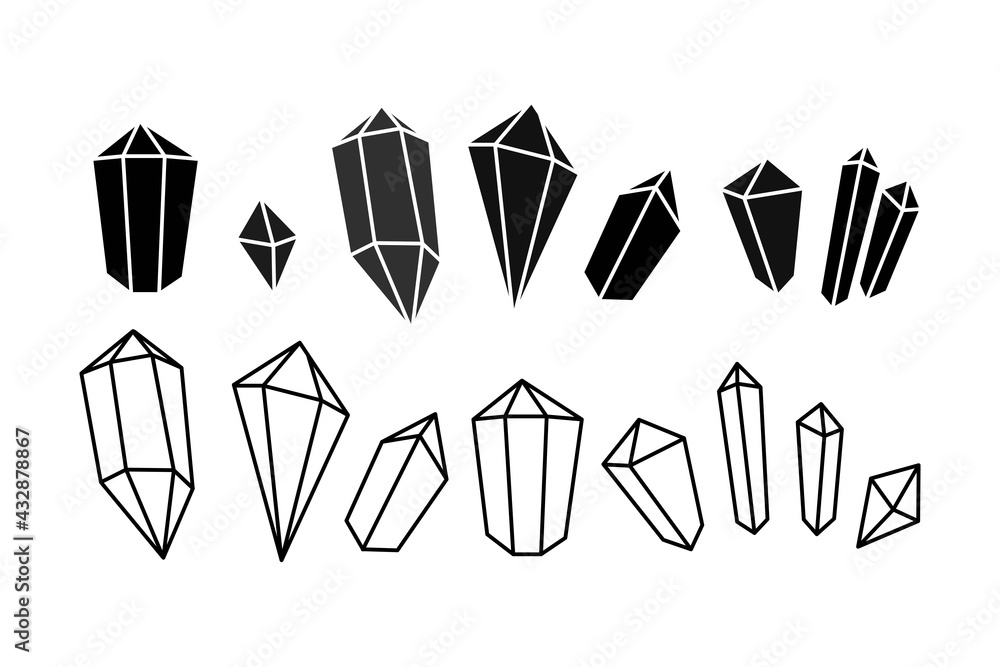 Crystal silhouette sales