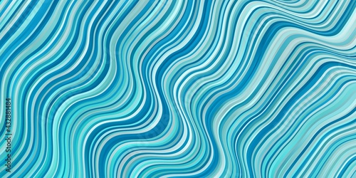 Light Blue, Green vector backdrop with curves.