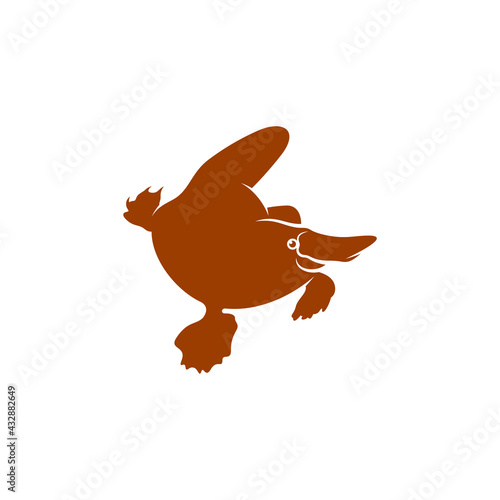 Platypus design vector illustration, Creative Platypus logo design concept template, symbols icons