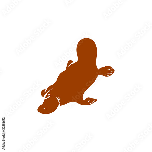 Platypus design vector illustration, Creative Platypus logo design concept template, symbols icons