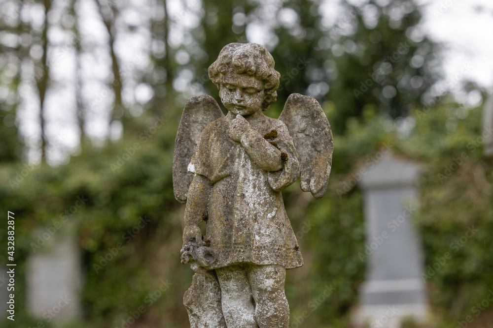 Statue of Angel, Kinross Cemetary, Scotland