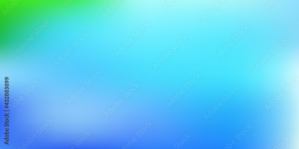 Light blue, green vector gradient blur texture.
