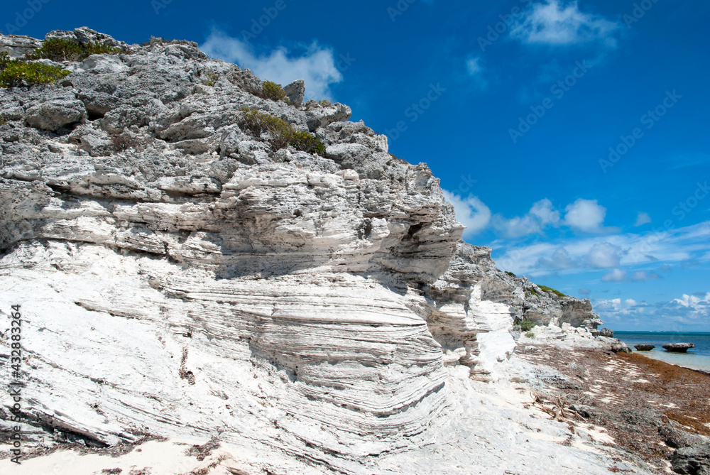 Grand Turk Island Eroded White Color Rocks