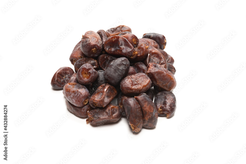 Dried dates isolated on white background. Dried dates isolated on white background.