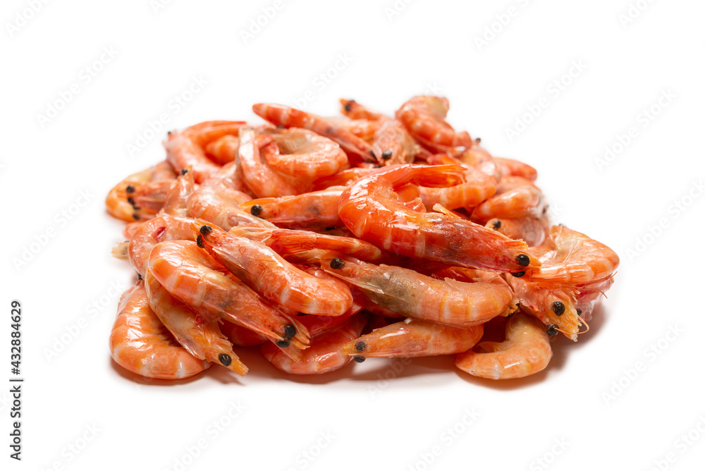 Shrimps isolated on a white background. Shrimps isolated on a white background.