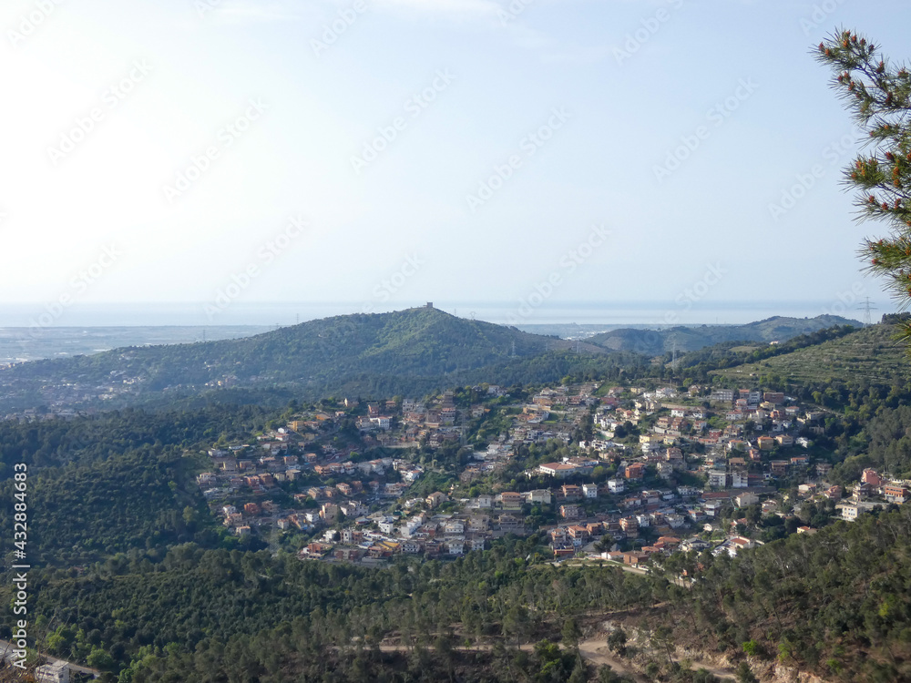 Villages very close to the city of Barcelona, Catalonia. Spain
