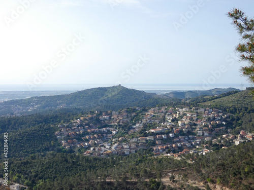 Villages very close to the city of Barcelona  Catalonia. Spain