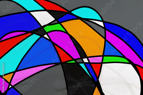 Abstract colors and shapes,