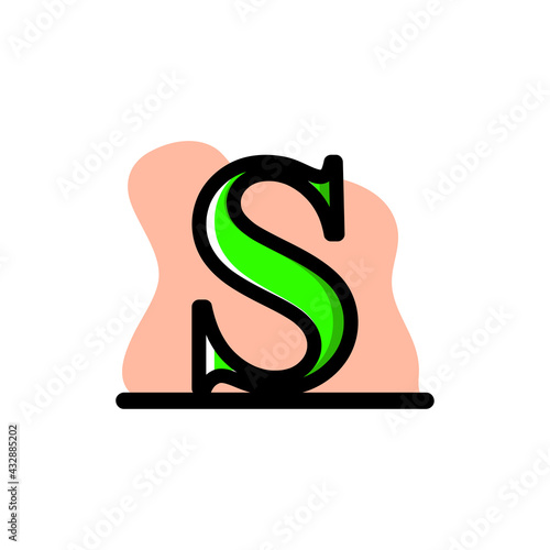 Letter S Conceptual Illustration Design Icon Vector