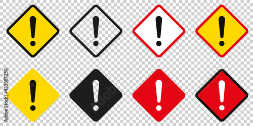 SYMBOLE DANGER EN FORME DE LOSANGE