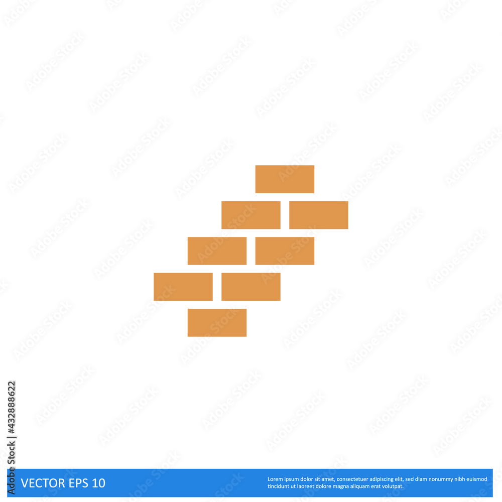 brickwall Icon Vector illustration simple design element brickwall Icon Vector illustration simple design element