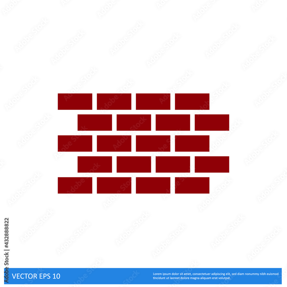 brickwall Icon Vector illustration simple design element brickwall Icon Vector illustration simple design element