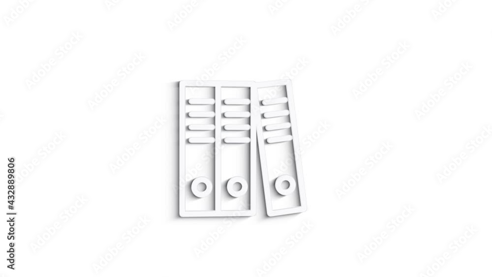 Office icon. Web 3D shadow icon set. Office, great design for any purposes. Motion graphics. Office icon. Web 3D shadow icon set. Office, great design for any purposes. Motion graphics.