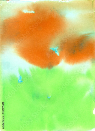 abstract blue spray ink spot