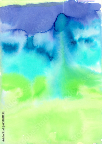 abstract blue spray ink spot