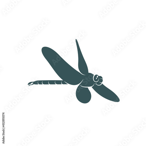 Dragonfly design vector illustration, Creative Dragonfly logo design concept template, symbols icons