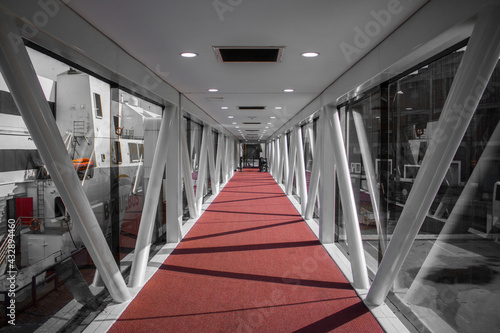 long corridor in building