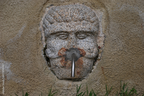 Sculpture in a fountain. Riace, Italy. 2010 photo