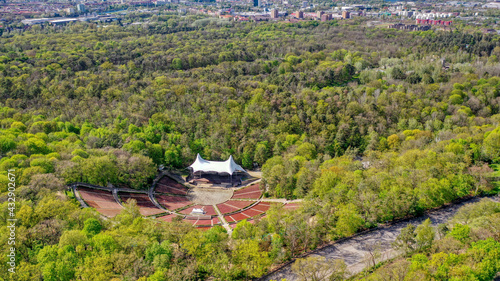 Photography Ein Blick von oben auf die Berliner Waldbühne im Mai 2021