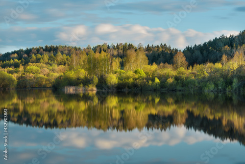 Spring view by the river Dubysa. © Renatas