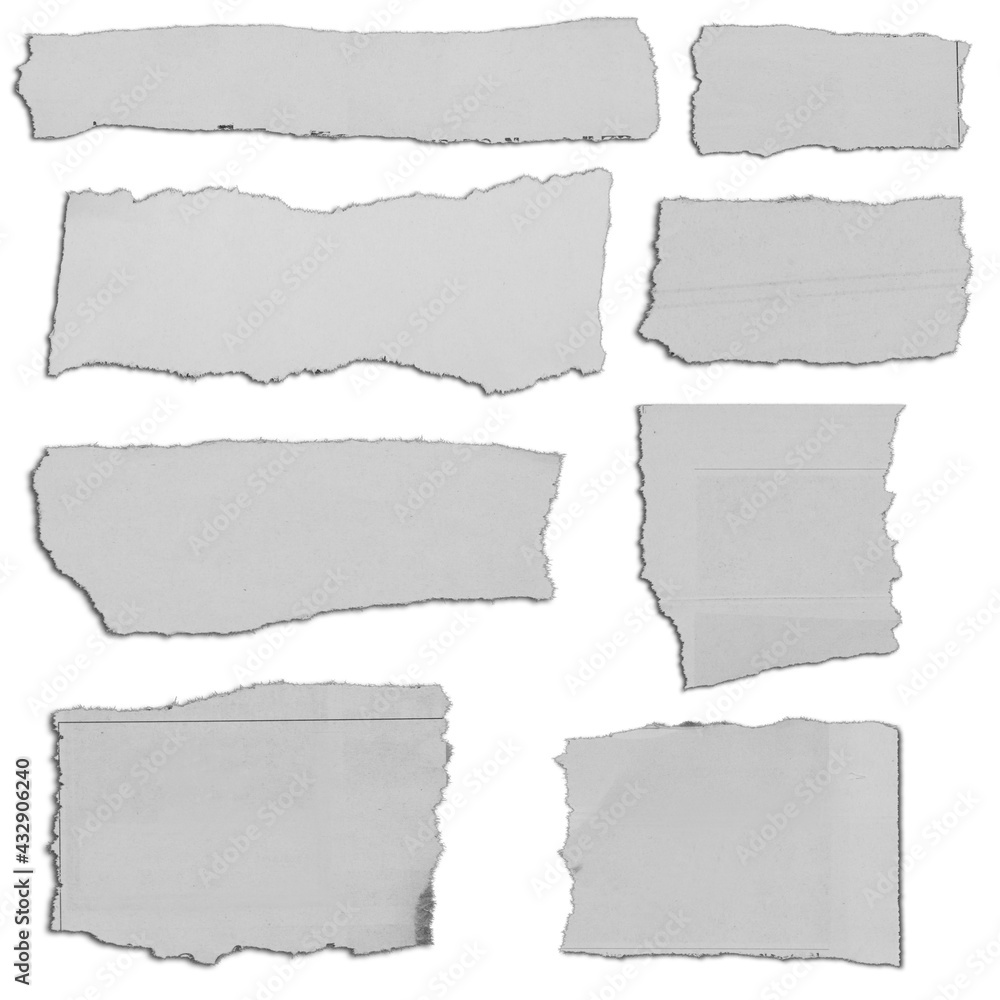Torn pieces of paper Torn pieces of paper