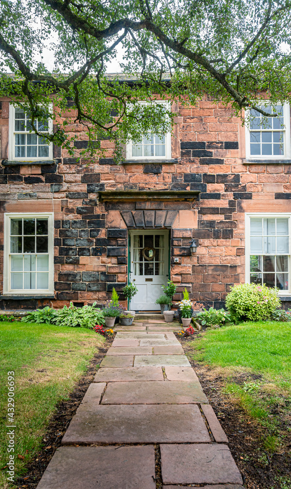 Red bricked building in the city of Carlisle, UK Red bricked building in the city of Carlisle, UK