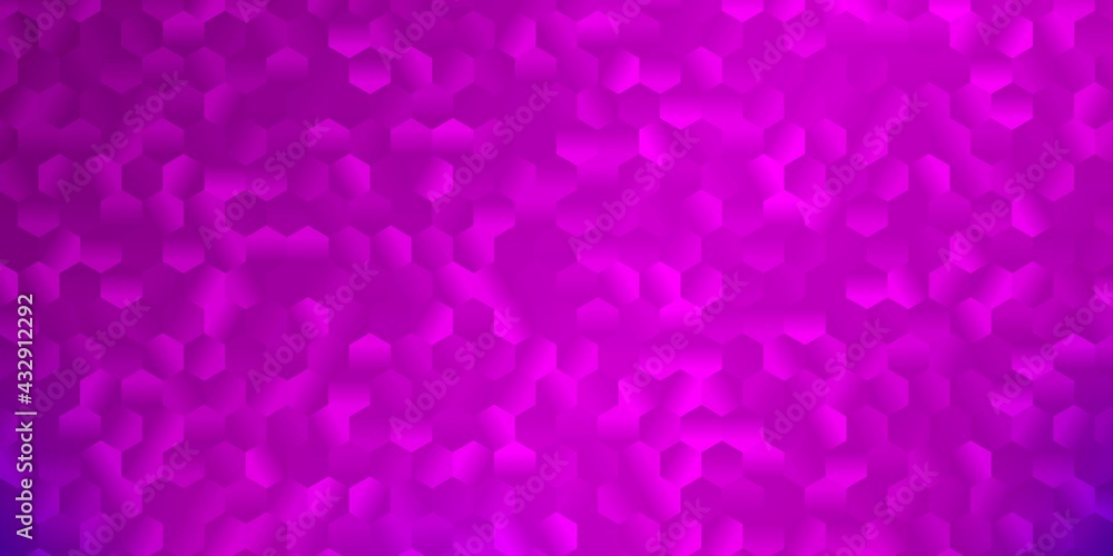Light purple vector backdrop with a batch of hexagons. Light purple vector backdrop with a batch of hexagons.