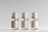 Isolated Glass Cosmetic Spray Bottle 3D Rendering