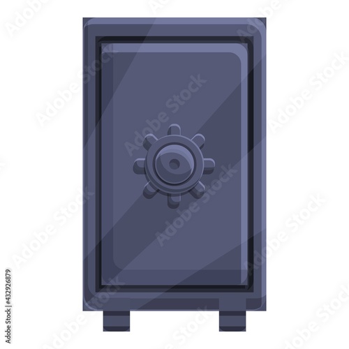Deposit safe icon. Cartoon of Deposit safe vector icon for web design isolated on white background