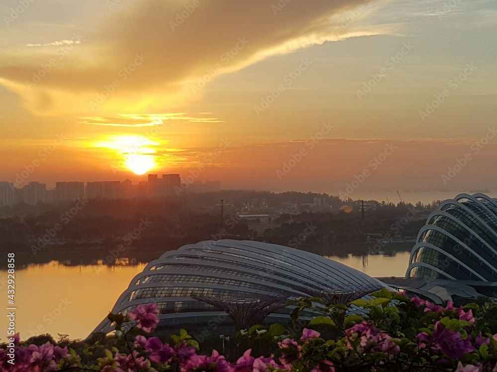 Obraz premium Sunset in the city