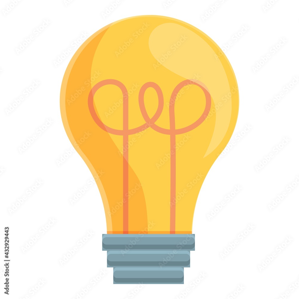 Smart lightbulb innovation icon. Cartoon of Smart lightbulb innovation vector icon for web design isolated on white background Smart lightbulb innovation icon. Cartoon of Smart lightbulb innovation vector icon for web design isolated on white background