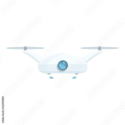Drone technology hover icon. Cartoon of Drone technology hover vector icon for web design isolated on white background
