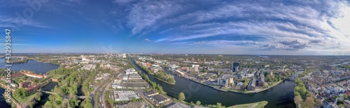 Ein Blick von oben auf Berlin Spandau im Mai 2021 © Zarathustra
