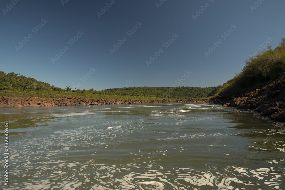 Explore and adventure. Navigating the river in the South American jungle. Explore and adventure. Navigating the river in the South American jungle.