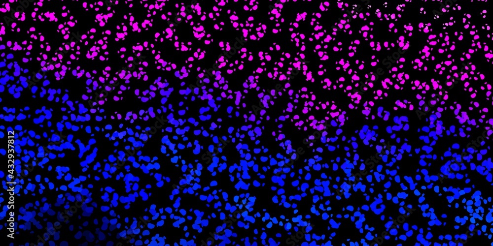 Dark pink, blue vector pattern with abstract shapes. Dark pink, blue vector pattern with abstract shapes.