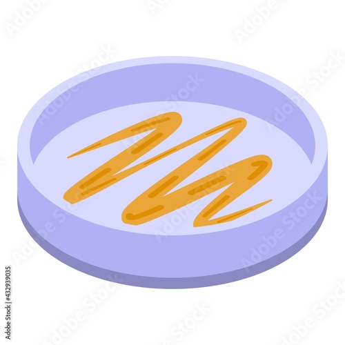 Lab petri dish icon. Isometric of Lab petri dish vector icon for web design isolated on white background
