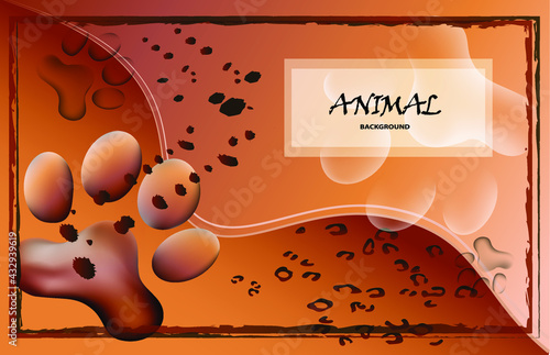 predatory footprints background

