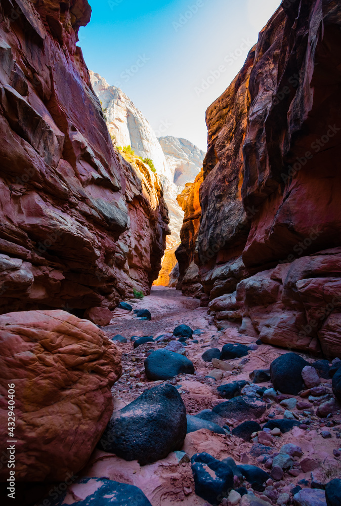 Slot canyon in Capitol Reef