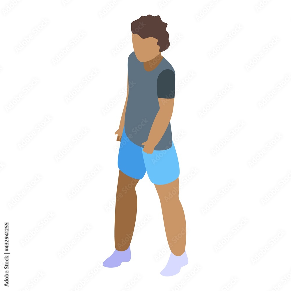 Child keep distance icon. Isometric of Child keep distance vector icon for web design isolated on white background Child keep distance icon. Isometric of Child keep distance vector icon for web design isolated on white background