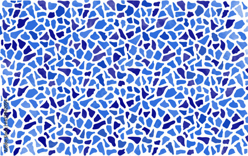 Leopard skin texture blue terrazzo marbled effect