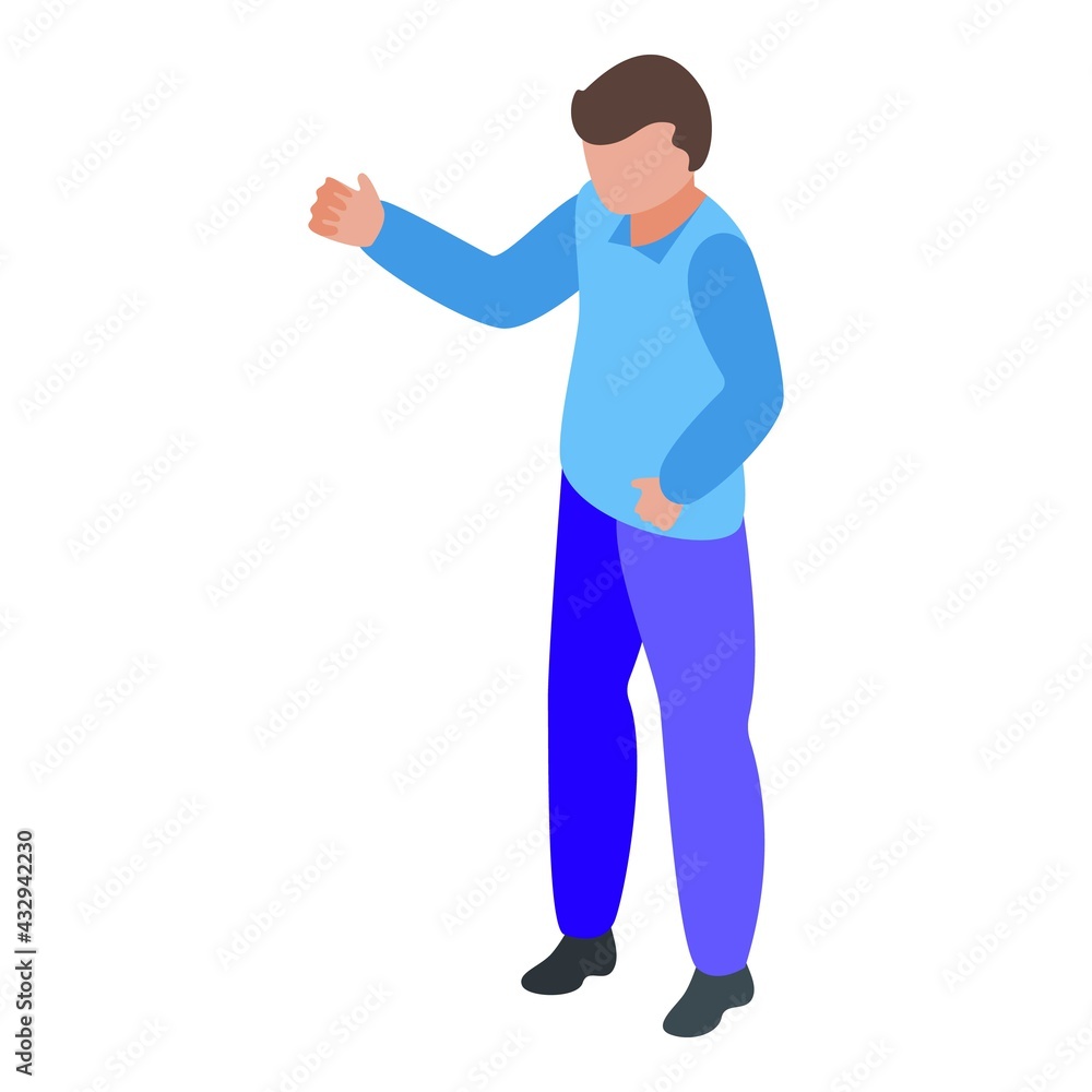 Internet online party icon. Isometric of Internet online party vector icon for web design isolated on white background Internet online party icon. Isometric of Internet online party vector icon for web design isolated on white background