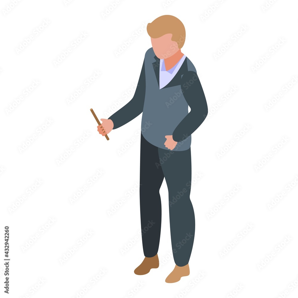 Campus teacher icon. Isometric of Campus teacher vector icon for web design isolated on white background Campus teacher icon. Isometric of Campus teacher vector icon for web design isolated on white background