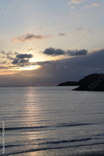 sunset over the sea