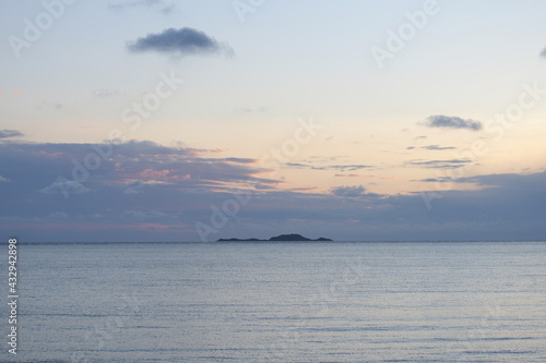 sunset over the sea